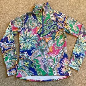 Ralph Lauren RLX Paisley Golf Half Zip Pullover